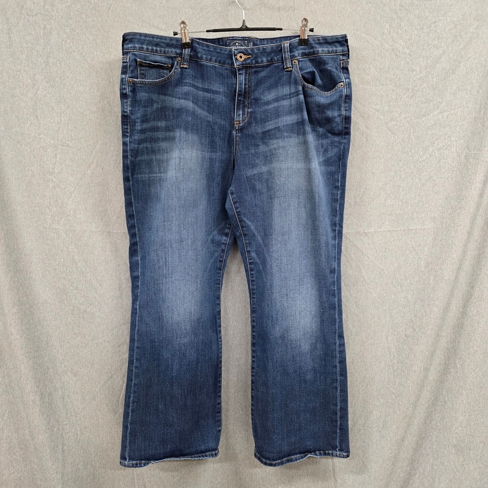 Lucky Brand Ginger Boot Petite Jeans 18WP Blue‎ Denim Medium Wash 7QT1011